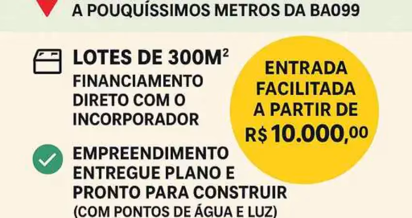 Terreno à venda na Barra do Jacuípe, Camaçari 