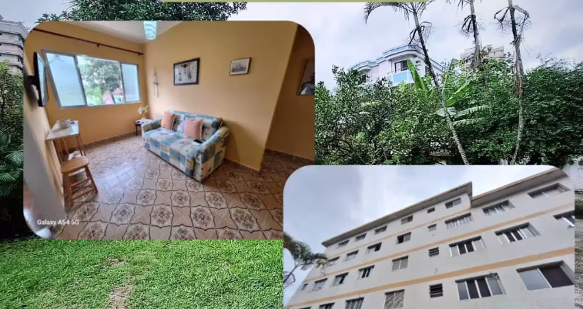 Apto boqueirão / 1 dorm, 600m da praia, sala vista livre