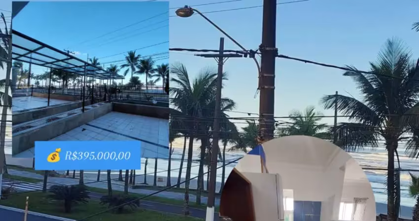 2 dorms balneário florida - apto frente rua vista mar + lazer