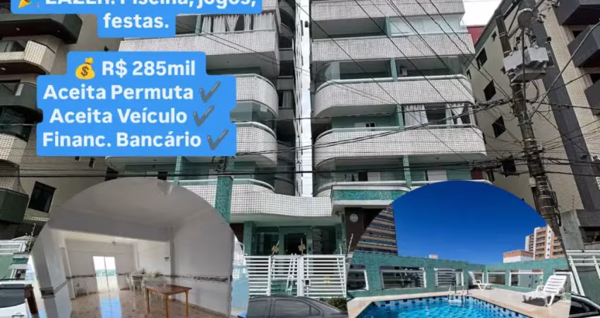 Lindíssimo apto boqueirão 1 dorm / lazer, linda localização.