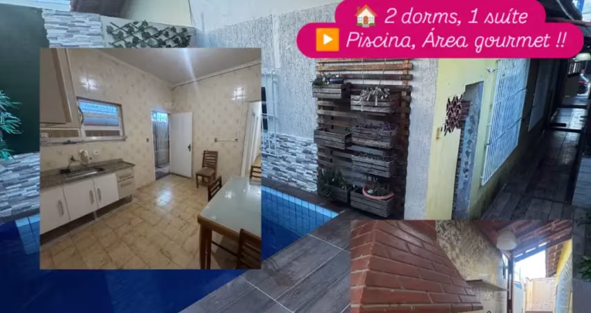 Linda casa maracanã - 2 dorms 1 suite, piscina e área gourmet