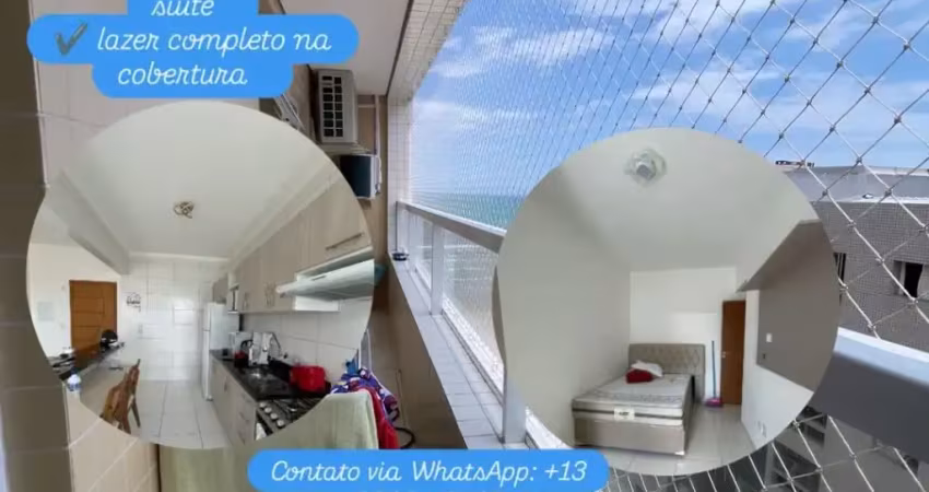 Jd real apto p locação - 2 dorms,  sacada gourmet vista mar, lazer na cobertura
