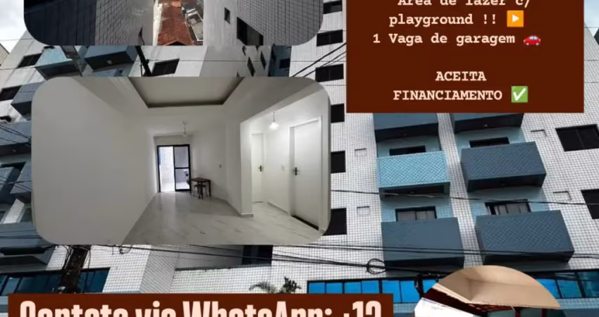Lindo apartamento aviação // 1 dorm, 280m da praia + sacada vista livre