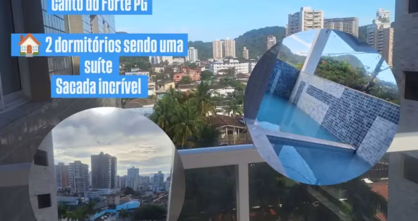 Apto excelente padrão canto do forte // 2 dorms, 1 suite! sacada incrível e lazer