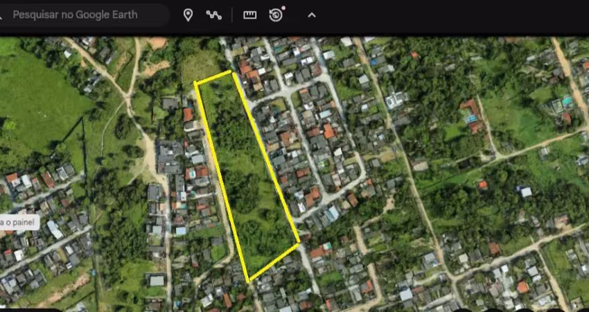 Excelente terreno plano e murado em marambaia com 13. 500 metros quadrados