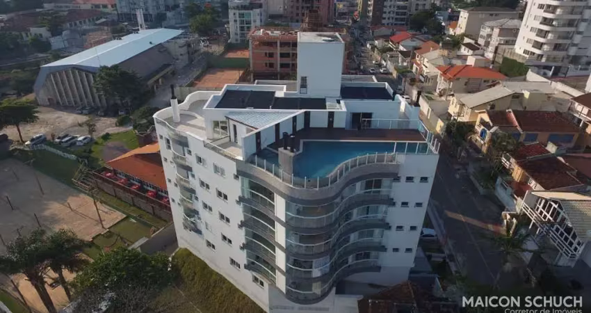 Cobertura com 4 suítes, vista mar e vaga náutica, coqueiros, florianópolis/sc