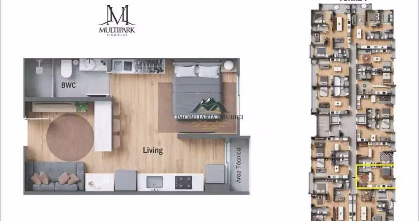 Apartamento com 1 quarto à venda no Centro, Urubici 