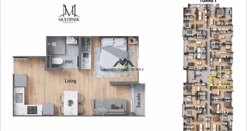 Apartamento com 1 quarto à venda no Centro, Urubici 