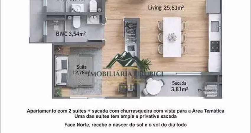 Apartamento com 2 quartos à venda no Centro, Urubici 
