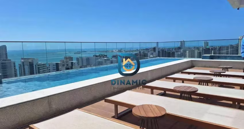 Flat com 1 dormitório à venda por r$ 620.000,00 - meireles - fortaleza/ce