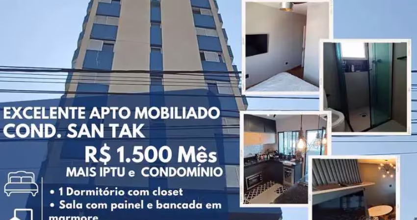 Apartamento com 1 quarto para alugar na Avenida Santos Dumont, Casa Branca, Santo André
