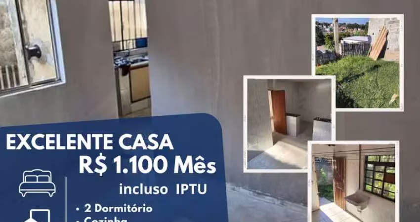 Casa para locação em suzano, jardim do bosque, 2 dormitórios, 1 banheiro, 1 vaga