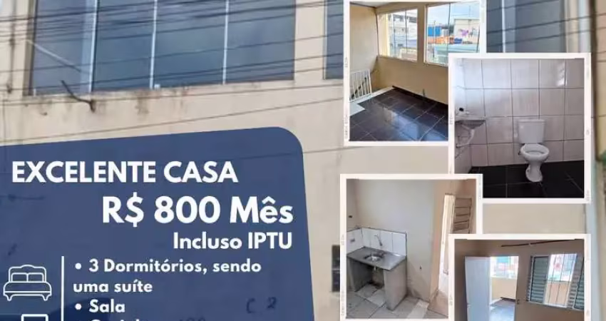 Casa com 3 quartos para alugar na Rua Vereador Esequias Dias da Rocha, Jardim Leblon, Suzano