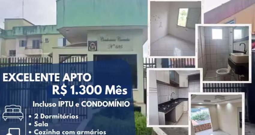 Apartamento com 2 quartos para alugar no Jardim Europa, Suzano 