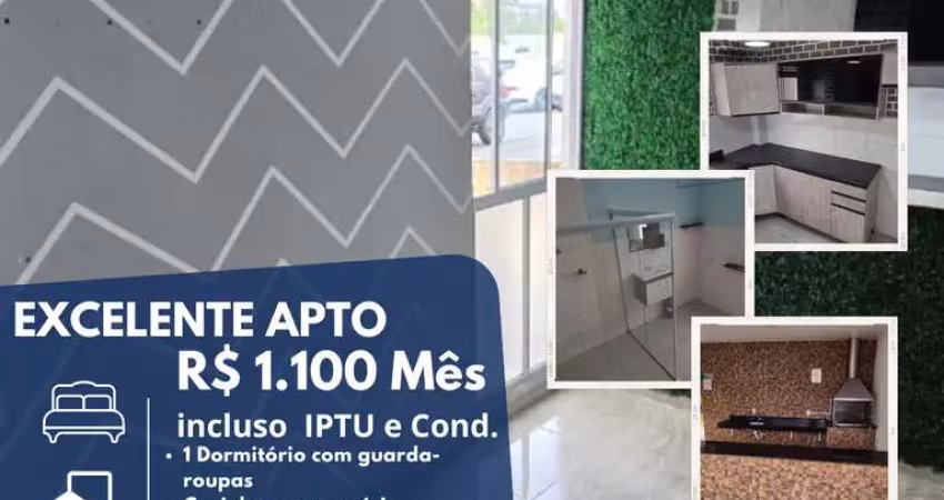 Apartamento para locação em suzano, jardim europa, 1 dormitório, 1 banheiro, 1 vaga
