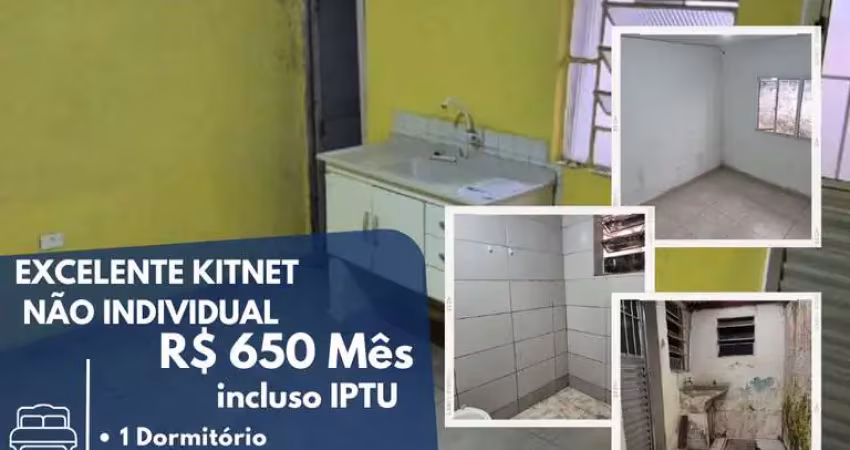 Kitnet para locação em suzano, vila maluf, 1 dormitório, 1 banheiro