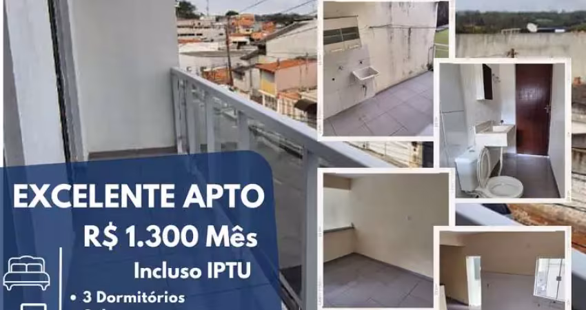 Apartamento para locação em suzano, jardim leblon, 3 dormitórios, 1 banheiro, 1 vaga