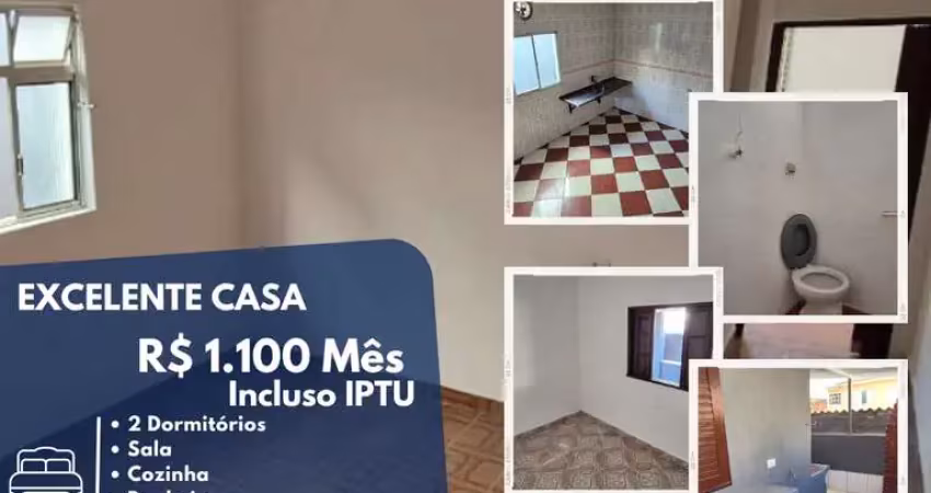 Casa para locação em mauá, jardim zaira, 2 dormitórios, 1 banheiro