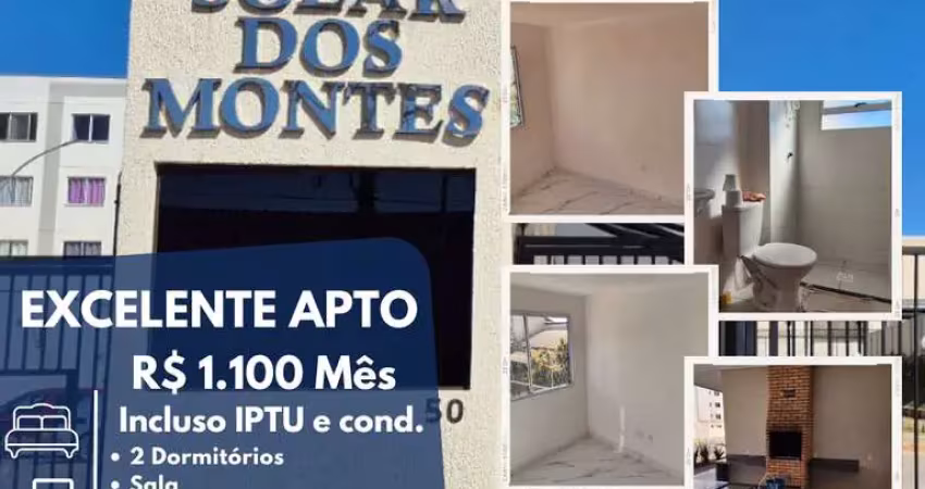 Apartamento para locação em suzano, chácara estância paulista, 2 dormitórios, 1 banheiro, 1 vaga