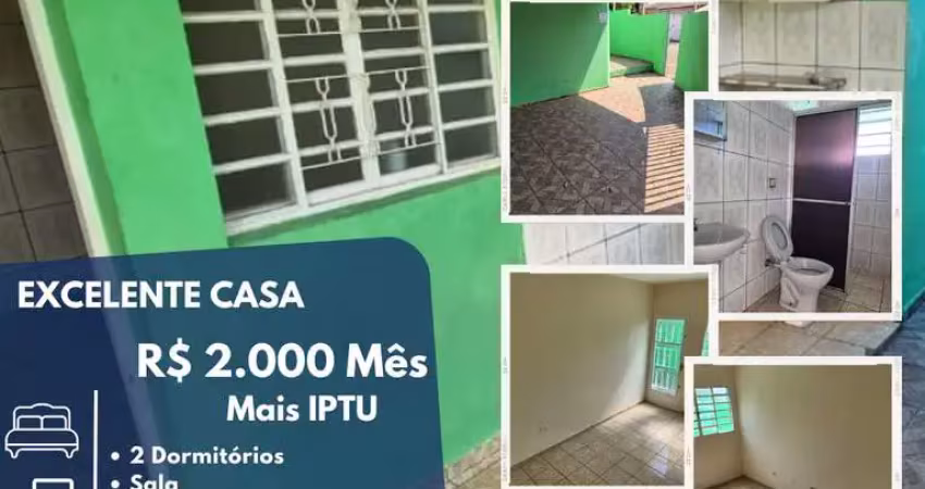 Casa para locação em suzano, jardim carlos cooper, 2 dormitórios, 1 banheiro, 1 vaga