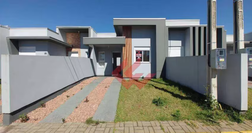 Casa com 2 dormitórios para alugar, 52 m² por r$ 1.727,00/mês - mato alto - gravataí/rs