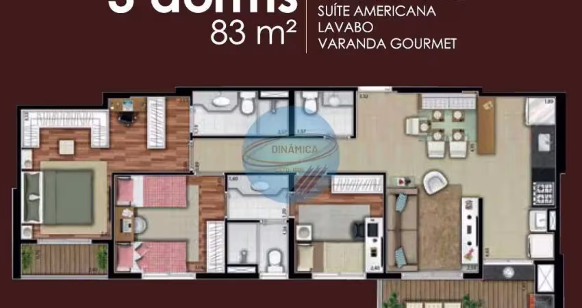 Bellini seu apartamento c 83m² a melhor vista de alphaville!