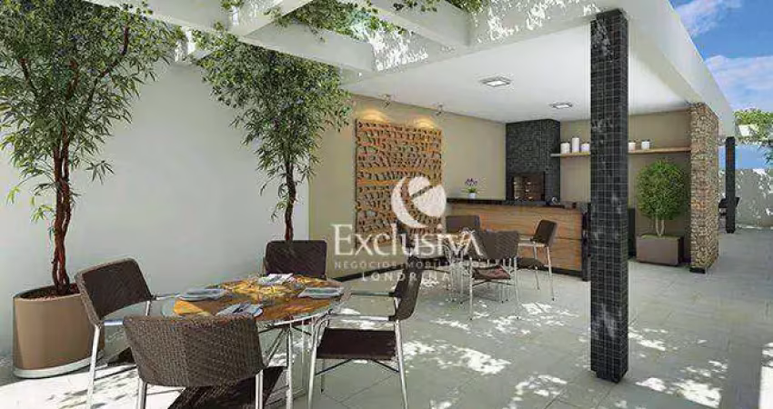 Apartamento com 3 dormitórios à venda, 65 m² - edifício aqua brasil residencial e resort - londrina/pr