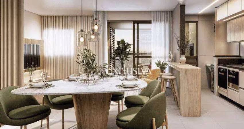 Apartamento com 3 dormitórios à venda, 83 m² - art home, centro - londrina/pr