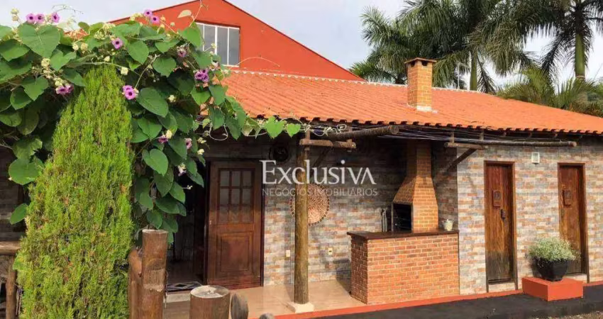 Chácara com 5 dormitórios, 2450 m² - condomínio santa fé - londrina/pr