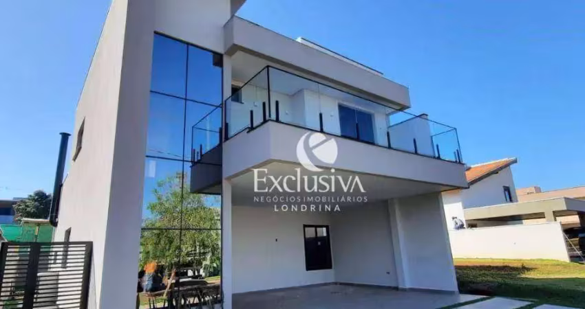 Sobrado com 3 dormitórios à venda, 235 m² - condomínio parque taua iii - aranguá - londrina/pr
