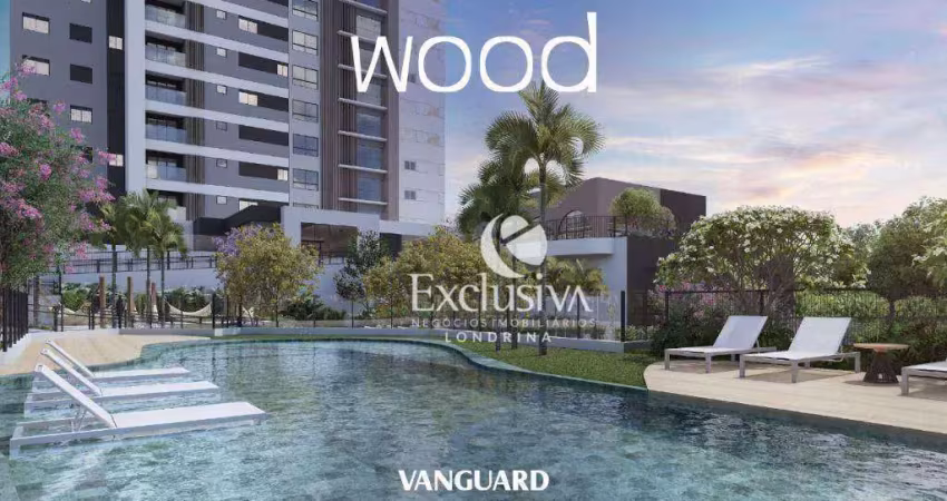 Apartamento com 1 suíte e 1 dormitório à venda, 70 m² - edifício wood, terra bonita - londrina/pr