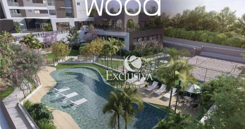 Apartamento com 1 suíte e 1 dormitório à venda, 84 m² - edifício wood, terra bonita - londrina/pr