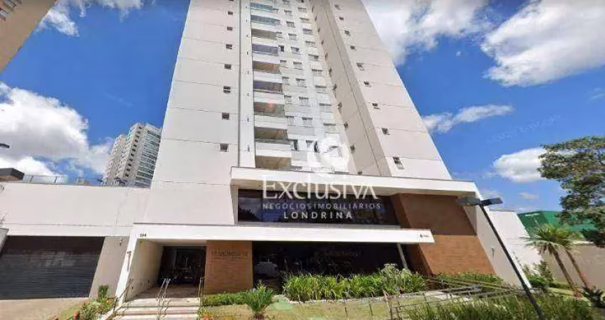 Apartamento com 2 quartos à venda, 78 m² - edifício cosmopolitan residence - londrina/pr