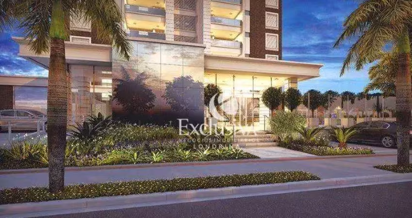 Apartamento com 3 quartos à venda, 130 m² - edifício champs élysées residence - londrina/pr