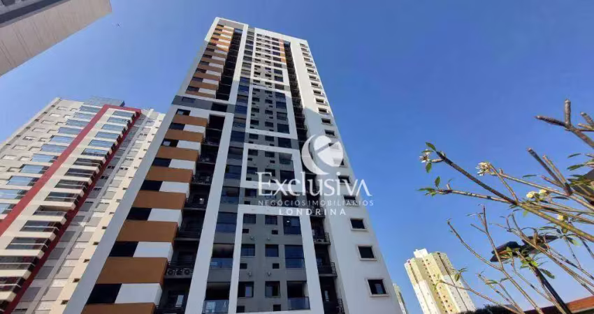 Apartamento com 3 quartos  à venda, 81 m²  - gleba palhano - londrina/pr