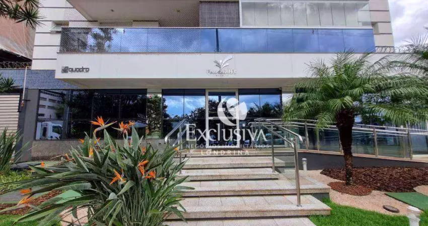 Apartamento com 3 quartos à venda, 80 m² - edifício fountain hit - gleba palhano - londrina/pr