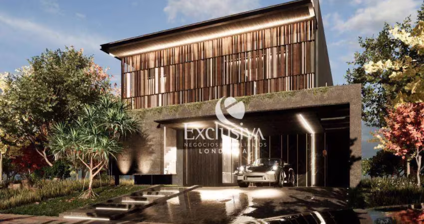 Sobrado com 3 dormitórios à venda, 230 m² - condomínio araguari paysage - parque taua - londrina/pr