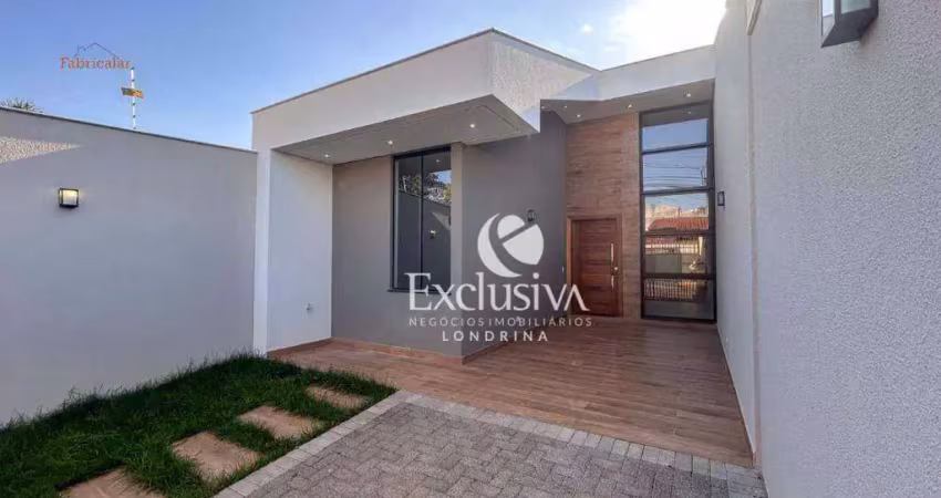 Casa com 3 quartos à venda, 130 m² - jardim burle marx - londrina/pr