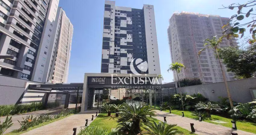 Apartamento com 2 quartos à venda, 62 m² - gleba fazenda palhano - londrina/pr