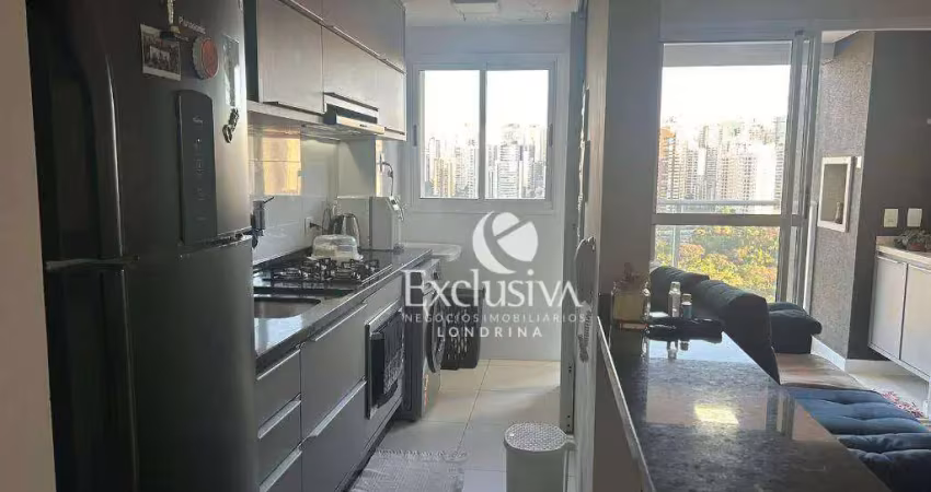 Apartamento com 3 quartos  à venda, 71 m² - jardim presidente - londrina/pr