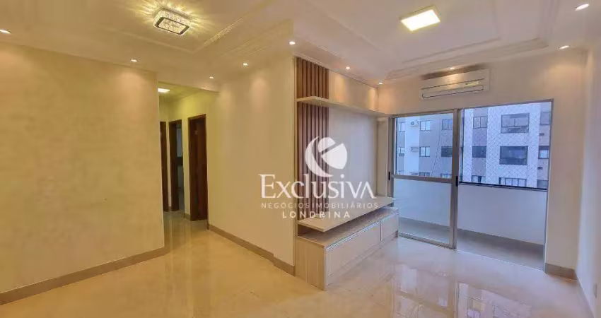 Apartamento com 3 dormitórios à venda, 79 m² - vila larsen 1 - londrina/pr