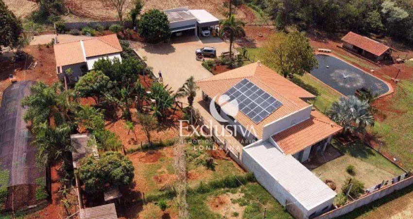 Sítio com 3 dormitórios à venda, 24.000 m² - centro - warta/pr