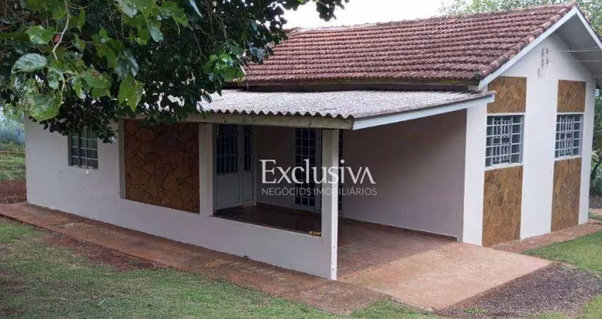 Chácara com 2 dormitórios à venda, 5000 m² - tamarana/pr