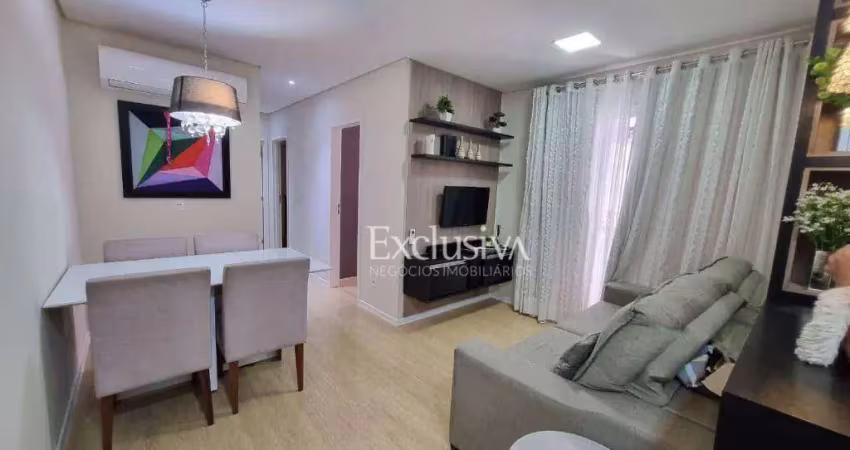 Apartamento com 3 dormitórios à venda, 70 m² - centro - londrina/pr