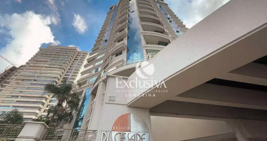 Apartamento com 3 suítes para alugar, 162 m² - edifício palazzo di cesare, bela suíça - londrina/pr