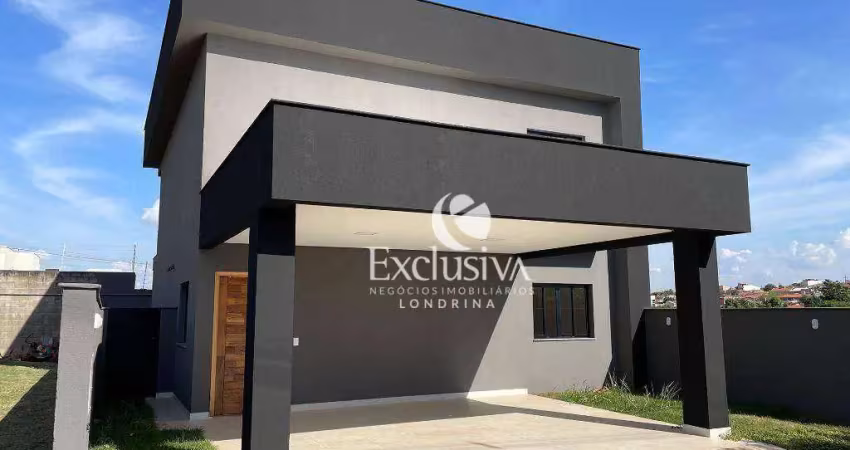 Sobrado com 3 dormitórios para alugar, 190 m² - condomínio paysage araçari, jardim morumbi - londrina/pr