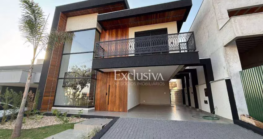Sobrado com 4 suítes à venda, 208 m² - condomínio parque tauá, araçari - londrina/pr
