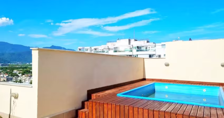 Cobertura duplex com 155 m², 3 quartos e lazer privativo no condomínio saint vivant - recreio dos bandeirantes