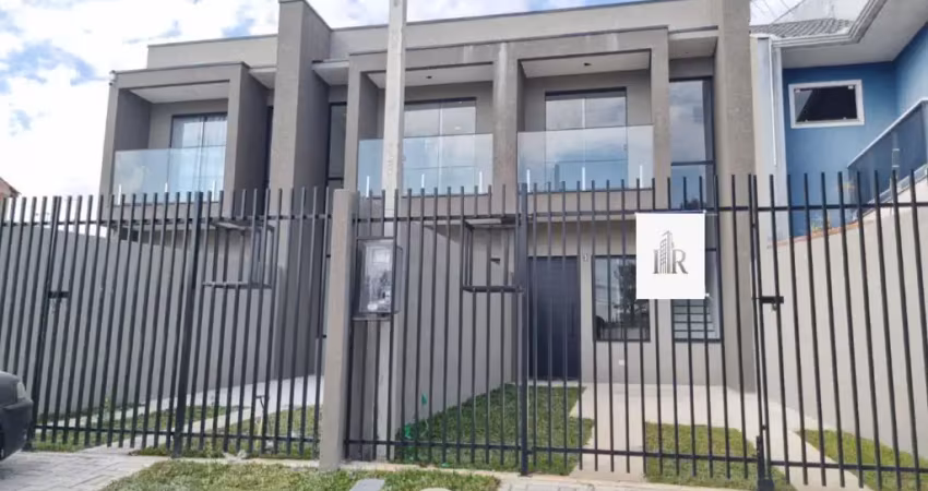 Sobrado novo no pinheirinho com 2 quartos, sacada e área gourmet