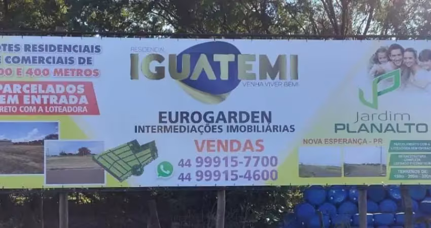 Terrenos parcelados sem entrada direto com a loteadora  a partir de r$. 115.000,00-residencial iguatemi-iguatemi-pr